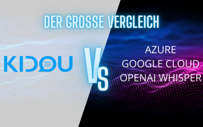 KIDOU Spracherkennung im Vergleich